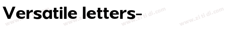 Versatile letters字体转换